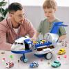 MSKOLER Airplane Toys for Toddlers 2-4 - Boy Toy Car Race Tracks for Kids Ages 3-5 with 8 Small Car Toys, Toddlers Educational Toy, Birthday Gifts for Boys 3-5 view 3