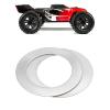 Briny River 20pcs Remote Control Car Gear Hub Stainless Steel Shim ARA709064 Compatible with Arrma Infraction 6S 8x12x0.2mm view 2