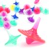 Zaleny 100 Pcs Clear Acrylic Spinning Tops Colorful Crystal Fidget Tops Gem Spinning Toys Bulk Gyros Spinners for Kids Gifts Prize Rewards view 3