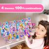 ZHOC Magnetic Dress Up Dolls for Girls, Princess Cute & Sweetheart Magnet Dolls Dress Up Kits, [2 Pack] Travel Game Car Road Trip Airplane Activity Toys Birthday Gifts for Toddler Girls Ages 3-8 view 2