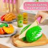MSKOLER Play Kitchen Playset, Girls Kitchen Toys for Ages 2-6 4-8 with Light, Sound and Spraying, Sink Toy Accessories, Cooking Stoves, Pretend Food for Toddlers 1-3 3-5 view 4