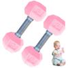 2 Pcs Baby Dumbbell, 1.8x4.7 Inch Silicone Mini Hand Weight for Toddlers Fitness Exercise Funny Sport Toys, Style 1 view 1