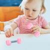 2 Pcs Baby Dumbbell, 1.8x4.7 Inch Silicone Mini Hand Weight for Toddlers Fitness Exercise Funny Sport Toys, Style 1 view 4