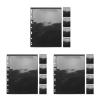 LOGOFUN 30PCS Stamp Album Pages with 9 Hole Black Background Loose Leaf Sheets for Postage Currency Collectors Document Coin Holder Inserts view 3