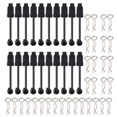 MOHERO RC Body Shell Clips Pin with Pull Tabs for All Style 1/8 1/10 RC Car Truck Crawler Body Shell Upgrades (20Pcs)