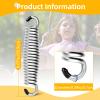 2 Pack Porch Swing Springs, Premium Stainless Steel Heavy Duty Springs, 1300 LB Rust Resistant Swing Springs for Swings & Hammocks (Silver) view 2