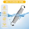 2 Pack Porch Swing Springs, Premium Stainless Steel Heavy Duty Springs, 1300 LB Rust Resistant Swing Springs for Swings & Hammocks (Silver) view 3