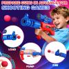 2 IN 1 Shooting Games Toys for Boys 5, 6, 7, 8, 9, 10+ Year Old, Moving Shooting Target and Standing Digital Targets with 2 Toy Guns, 24 Foam Balls, Kids Outdoor Game, Christmas Birthday Gift for Kids view 4