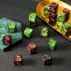20pcs 16mm(0.63inch) Dual-Color Dice Set  Durable Plastic Math & Game Dice for Learning, Party, Classroom, Board Games (Green+Red) view 1