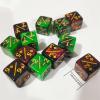 20pcs 16mm(0.63inch) Dual-Color Dice Set  Durable Plastic Math & Game Dice for Learning, Party, Classroom, Board Games (Green+Red) view 3