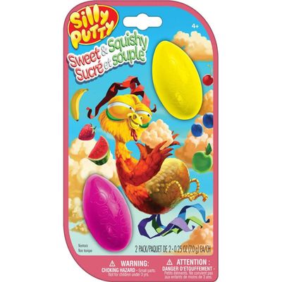 Crayola Silly Putty Sweet & Squishy Eggs, 2-Pack