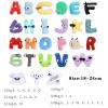 26-Letter Plush Toy Set (A-Z) - Cute Stuffed Plush Toys & Decorative Pillow, Educational Gift for Kids & Fun Home Decor (T) view 4