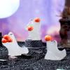 CGTQROVR 36Pcs Ghost Figurines Luminous Resin Halloween Miniatures Mini Halloween Decor for Hide and Seek DIY Gifts Landscape Decorations view 3