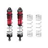 Aluminum 6061-T6 Alloy Progressive Spring Front Shock 132mm for Arrma 1/8 Mojave 4X4 4S BLX Desert Truck RTR-ARA4404 Upgrades - Red view 1