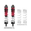 Aluminum 6061-T6 Alloy Progressive Spring Front Shock 132mm for Arrma 1/8 Mojave 4X4 4S BLX Desert Truck RTR-ARA4404 Upgrades - Red view 2