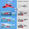 ANTSIR Remote Control Airplanes for Kids 2.4Ghz RC Water Plane Gifts for Boys Age 8-13 Year Old Easy to Fly Mini Glider with Gyro/Lights/2 Batteries Cool Toys for Birthday Christmas(Red) view 2