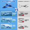 ANTSIR Remote Control Airplanes for Kids 2.4Ghz RC Water Plane Gifts for Boys Age 8-13 Year Old Easy to Fly Mini Glider with Gyro/Lights/2 Batteries Cool Toys for Birthday Christmas (Blue) view 2