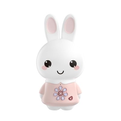 alilo Honey Bunny Pro, Kids Music Player with Night Light, Bluetooth, Recorder, Preloaded 71 Nursery Rhymes, 50 Stories, 55 Soothing Music, Storytelling Toys Gifts for Toddlers Baby Boy Girl,Pink