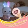alilo Honey Bunny Pro, Kids Music Player with Night Light, Bluetooth, Recorder, Preloaded 71 Nursery Rhymes, 50 Stories, 55 Soothing Music, Storytelling Toys Gifts for Toddlers Baby Boy Girl,Pink view 3
