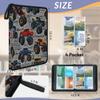 Kuquteed Colorful Monster Truck Trading Card Binder 4 Pocket 400 Cards Holder Collector Album with 50 Removable Sleeves Gifts for Boys Girls Gray Wall Cars Sports Game Cards view 2