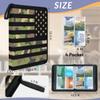 Kuquteed American Flag Trading Card Binder 4 Pocket 400 Cards Holder Collector Album with 50 Removable Sleeves Toys Gifts for Boys Girls Green Brown Camouflage Sports Game Cards view 2