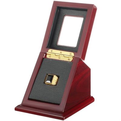 Kronabelle 1 Slot Championship Ring Holder with Transparent Lid, Sports Ring Display Box for Baseball, Basketball, Softball Fans
