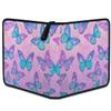 Kuquteed Blue Butterfly Trading Card Binder 9 Pocket 900 Cards Holder Collector Album with 50 Removable Sleeves Gifts for Boys Girls Purple Butterflies Sports Game Cards view 3