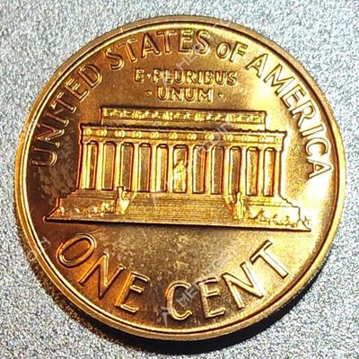 1964 Lincoln Memorial Penny, One Cent US Coin, Uncirculated