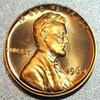 1964 Lincoln Memorial Penny, One Cent US Coin, Uncirculated view 2