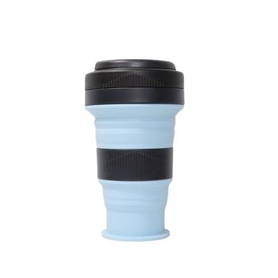 10pcs 550ML Foldable Silicone Water Cup, Collapsible Travel Cup For Outdoor Camping Hiking, Leak-Proof Reusable Drinking Cup For Coffee Tea Office Gym(D 10PCS)