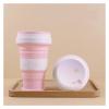 10pcs 550ML Foldable Silicone Water Cup, Collapsible Travel Cup For Outdoor Camping Hiking, Leak-Proof Reusable Drinking Cup For Coffee Tea Office Gym(D 10PCS) view 3
