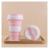 10pcs 550ML Foldable Silicone Water Cup, Collapsible Travel Cup For Outdoor Camping Hiking, Leak-Proof Reusable Drinking Cup For Coffee Tea Office Gym(D 10PCS) view 4