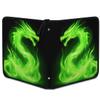 Kuquteed Flame Green Dragon Trading Card Binder 9 Pocket 900 Cards Holder Collector Album with 50 Removable Sleeves Toys Gifts for Boys Girls Dino Sports Game Cards view 3