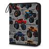 Kuquteed Colorful Monster Truck Trading Card Binder 9 Pocket 900 Cards Holder Collector Album with 50 Removable Sleeves Gifts for Boys Girls Gray Wall Cars Sports Game Cards view 1