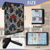 Kuquteed Colorful Monster Truck Trading Card Binder 9 Pocket 900 Cards Holder Collector Album with 50 Removable Sleeves Gifts for Boys Girls Gray Wall Cars Sports Game Cards view 2