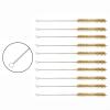 10Pcs Brass Wire Brush Stainless Steel Wire Brush Set Long Round Wire Brush Bottle Brush Tube Cleaning Brush Bore Brush for Tubes, Cylinders, Bottle, Auto Parts(30mm) view 3