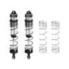 Aluminum 6061-T6 Alloy Progressive Spring Front Shock 132mm for Arrma 1/8 Mojave 4X4 4S BLX Desert Truck RTR-ARA4404 Upgrades - Silver view 1