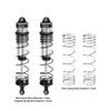 Aluminum 6061-T6 Alloy Progressive Spring Front Shock 132mm for Arrma 1/8 Mojave 4X4 4S BLX Desert Truck RTR-ARA4404 Upgrades - Silver view 2