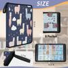 Kuquteed Cartoon Alpaca Trading Card Binder 9 Pocket 900 Cards Holder Collector Album with 50 Removable Sleeves Gifts for Boys Girls Sheep Clouds Sports Game Cards view 2