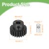 MECCANIXITY Steel 32P Gear Set with Gear Adapter 22T 5mm Shaft Motor Gears for RC Vehicles Truck Drift Car Part, Black view 2