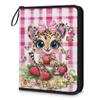 Kuquteed Cute Tiger Trading Card Binder 9 Pocket 900 Cards Holder Collector Album with 50 Removable Sleeves Gifts for Boys Girls Butterfly Strawberry Sports Game Cards view 1