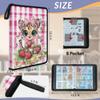 Kuquteed Cute Tiger Trading Card Binder 9 Pocket 900 Cards Holder Collector Album with 50 Removable Sleeves Gifts for Boys Girls Butterfly Strawberry Sports Game Cards view 2