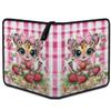 Kuquteed Cute Tiger Trading Card Binder 9 Pocket 900 Cards Holder Collector Album with 50 Removable Sleeves Gifts for Boys Girls Butterfly Strawberry Sports Game Cards view 3