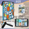 Kuquteed Soccer Baseball Trading Card Binder 4 Pocket 400 Cards Holder Collector Album with 50 Removable Sleeves Gifts for Boys Girls Basketball Tennis Sports Game Cards view 2
