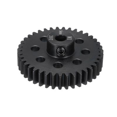 MECCANIXITY Steel M1 Gear Set 39T 5mm Shaft Motor Gears for RC Vehicles Truck Drift Car Part, Black