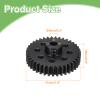 MECCANIXITY Steel M1 Gear Set 39T 5mm Shaft Motor Gears for RC Vehicles Truck Drift Car Part, Black view 2