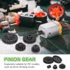 MECCANIXITY Steel M1 Gear Set 39T 5mm Shaft Motor Gears for RC Vehicles Truck Drift Car Part, Black view 4