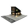 1/64 Scale Wheels die-cast Model car Display case with LED Lights and Acrylic Cover, Featuring a Miniature Parking lot Scene and Storage Garage Box with Parking Spaces (Coffee Shop) view 1