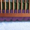 100% Microfiber Scalloped Crib Skirt 28"x 52" with 14" Inch Drop Lenght with 4 Split Corners for Baby Boys Girls Soft Nursery Toddler Bed Skirt - Plum Solid view 1