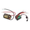 Alomejor 540 Brushed Engine with 65a Brushed ESC High Performance Combo for RC Car for Axiale SCX10 90046, Black Green view 3